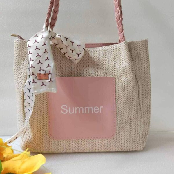Summer Bow scarf tote bag