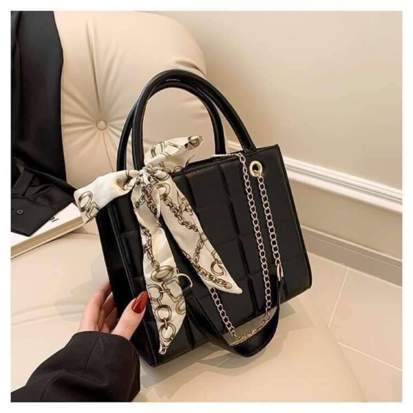 Fashion Checkered Indentation Tote Bag