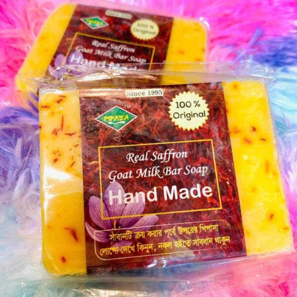 Hand made real safron soap