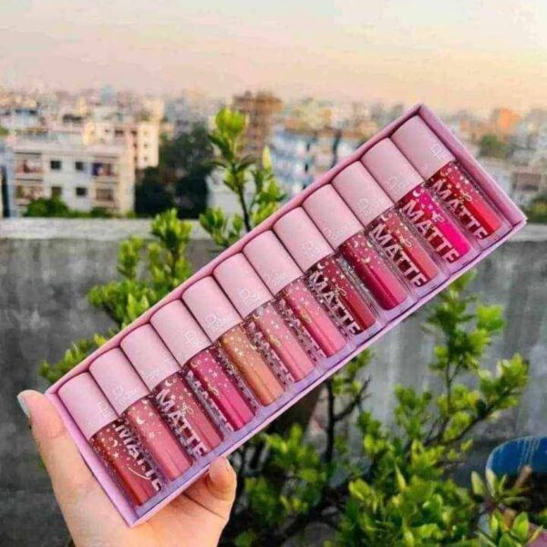 Pudaier 12 Colors Waterproof Matte Lipstick set