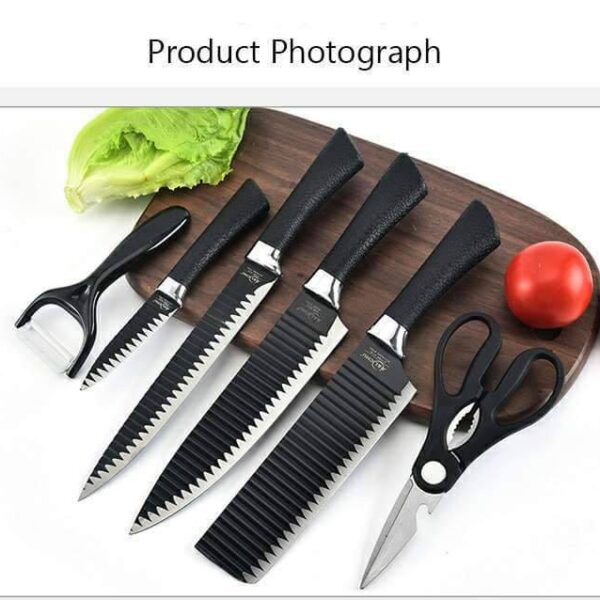6 Pcs Steel Knife Set