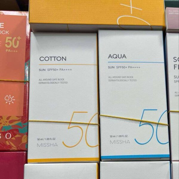 Missha Aqua and Cotton Sunscreen