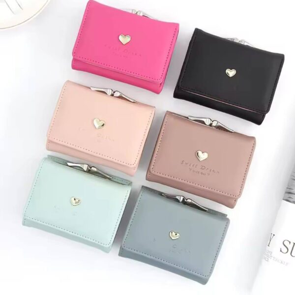 Lather Solid Vintage Short wallet