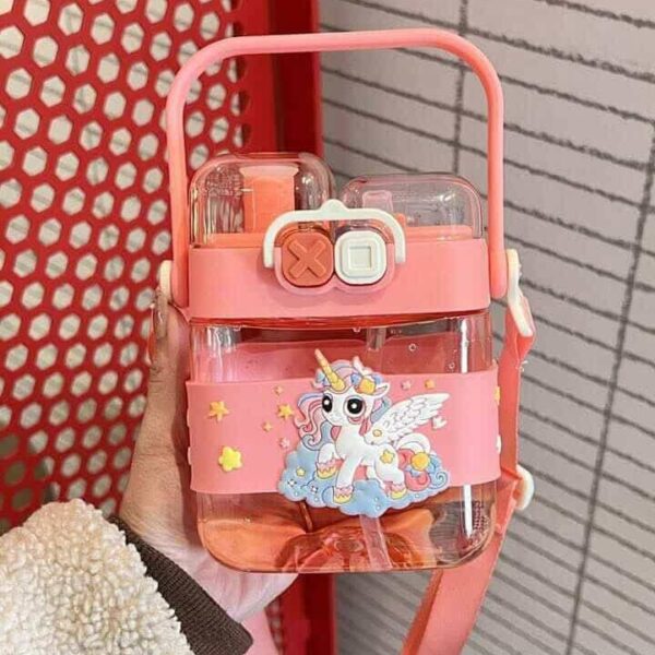 Eco friendly  kids kawai Portable Straw Bottle