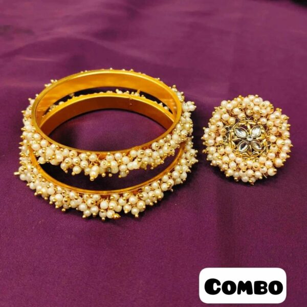 Gajra Churi + Finger Ring Combo