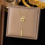 Stainless Steel Square Pendant